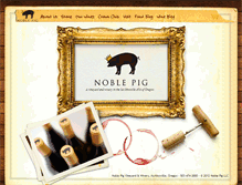 Tablet Screenshot of noblepigwine.com